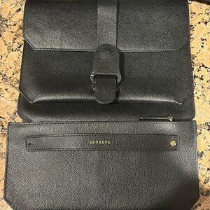 Authentic Senreve Crossbody purse with pouch - missing gold chain